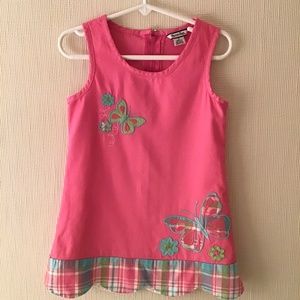Hartstrings Pink Butterfly Dress Size 4